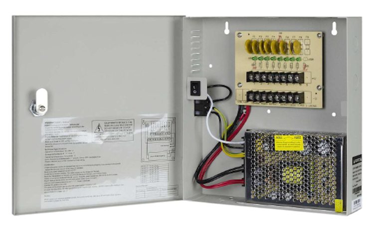 TR-C12VDC08P15A 8 Channel Non-fuse Breaker Power Supply, 12VDC, 15AMP