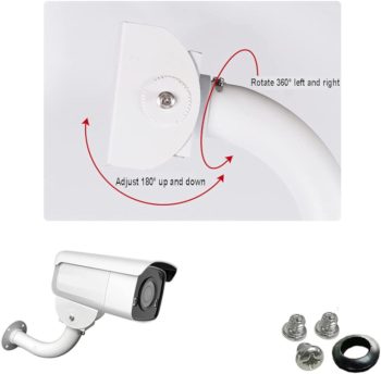 Secure your property with the Telpix HM-40S CCTV J Mount Bracket. Made of durable alloy, it's easy to install and rotatable for optimal angles Rotation Usages