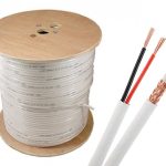 Telpix CB-6CP-G10A95S-B RG6 Combo Split Type Siamese Cable for Outdoor Use, 1000ft. White