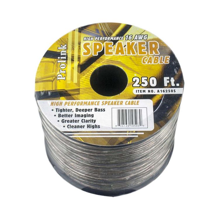 CB-AU-16250S 250ft (76.2 m). 16AWG 4 Conductors (16/4) CL2 Rated Loud Speaker Cable Wire, Pull Box.