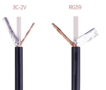 CB-BNC-S05-BK BNC RG-59/U Cable 5Ft—BNC Male to Male Extension Connector Adapter RF for Video Security Camera CCTV Systems