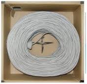 CB C6-A White Cat6 1000 feet (304.8 m) Bulk Ethernet Cable, Bare Solid Copper UTP, 23 AWG White