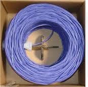 CB C6-A White Cat6 1000 feet (304.8 m) Bulk Ethernet Cable, Bare Solid Copper UTP, 23 AWG Blue