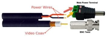Telpix CB-CP-GN05-95J 500 ft (152.4 m) RG59 and 18-2 One Jacket Cable
