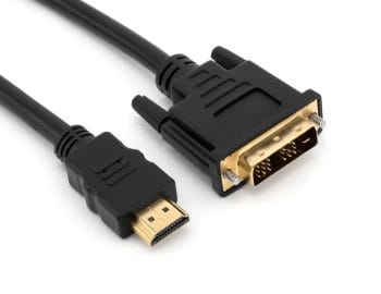 CB TNC950PBB5028 15 ft (4.57 m) 28AWG Standard HDMI Type A to DVI Adapter Cable, Black