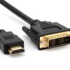 CB TNC950PBB5028 15 ft (4.57 m) 28AWG Standard HDMI Type A to DVI Adapter Cable, Black