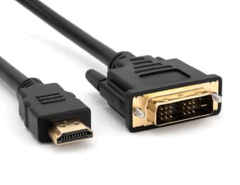CB TNC950PBB5028 15 ft (4.57 m) 28AWG Standard HDMI Type A to DVI Adapter Cable, Black