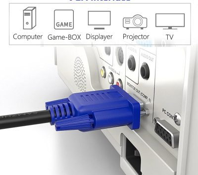 CB-VGA-CT015 15 Ft VGA Cable Male-Male Connector Compatible