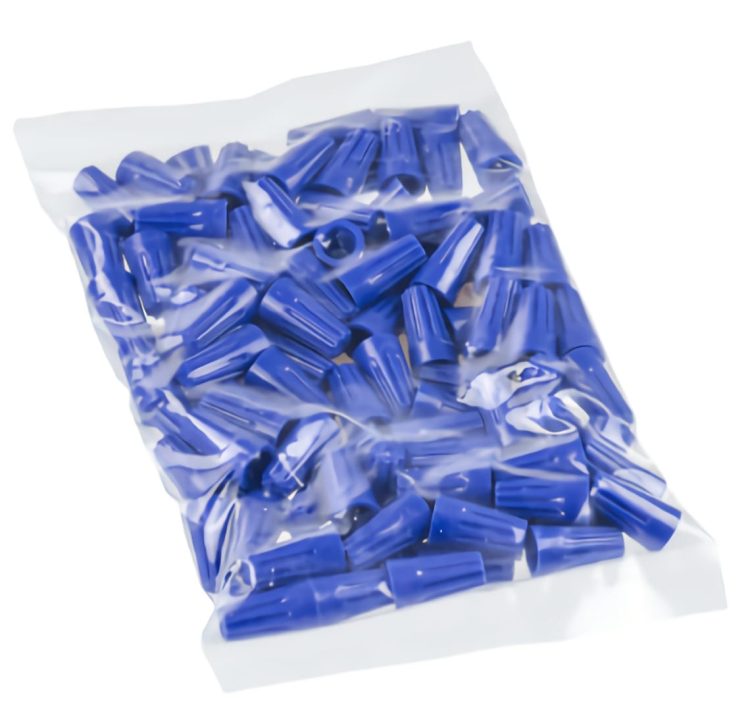 CBA-WP02BL Is a Twist-On Wire Connector That Offers Superior Performance and Reliability. With A Maximum Voltage Of 300V And a Maximum Operating Temperature Of 221 °F (105 °C), It's Perfect for Any Job 100 Pack.