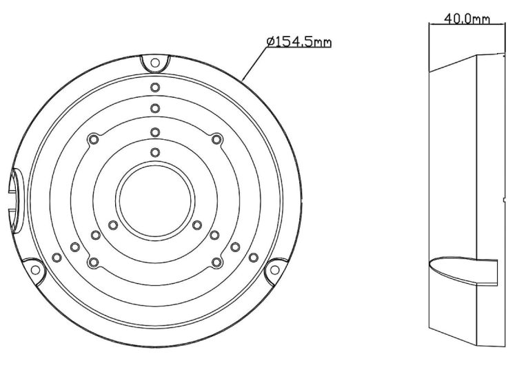 CM-JB01-C Junction box is an ideal solution for users of the Eyemax NIU C, NIB C, TIR C, and NIR C Cameras