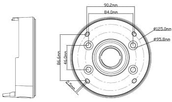 CM-JB03-C junction box is an ideal fit for NIT C or TO C Vari-focal Lens models