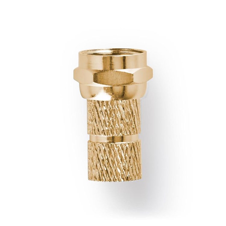 CN-FB1606C Twist On Connector, F Connector, Gold Plated
