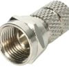 CN-FB1606Z RG6 Male F-connector Zinc Alloy Plated Twist-on type Side View
