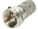 CN-FB1606Z RG6 Male F-connector Zinc Alloy Plated Twist-on type Side View