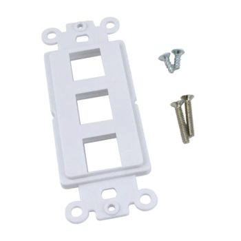 Upgrade your networking and low-voltage connections with CN-FS3T1-W (10 Pack)! This 3-port wall plate insert is perfect for home or office use, with a durable design and easy installation. Get yours in a convenient 10 pack for all your connectivity’s needs including Screw's.