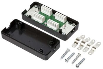 CN-KD-CB31 Cat.5E Junction Box is a secure, 110-punch down type, shielded junction box that is designed for outdoor use.