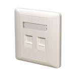 CN-KD-FP02 wall plate is designed to be highly versatile and easy to install