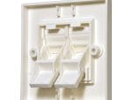 CN-KD-FP13-B Angled flush mount Wall plates with shutter 2 keystones ports are perfect for any home or office