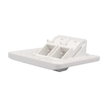 CN-KD-FP13-B Angled flush mount Wall plates with shutter 2 keystones ports are perfect for any home or office