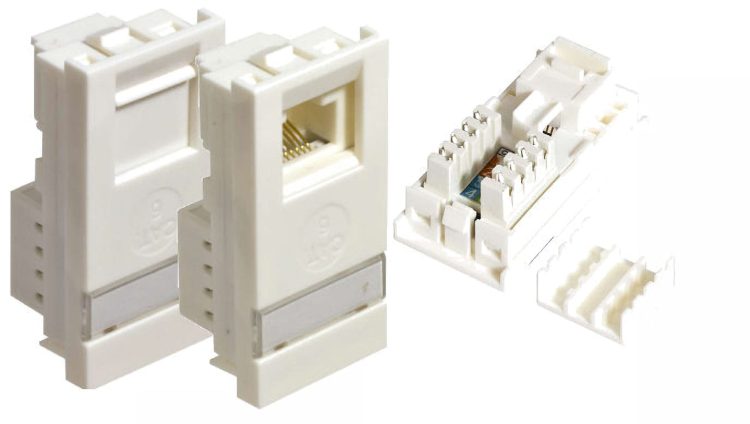 CN-KD-FP35 Cat6 wall-plates Keystone module with shutter is also designed to offer maximum performance