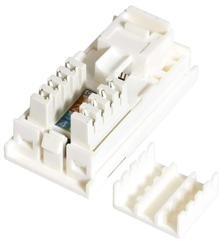 CN-KD-FP35 Cat6 wall-plates Keystone module with shutter is also designed to offer maximum performance