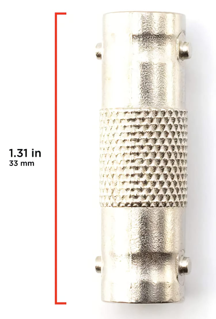 CN TB1128 BNC Barrel Connector Coupler BNC Female to BNC Female Lenght