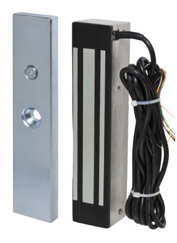 DA-BR-GL600S Electromagnetic Lock 600lbs Docking Force Stainless-Steel Housing Voltage Spike Suppressor and 984 Ft (3 M) Power Cable