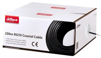 Dahua Dh-PFM930-59N 200m Coaxial Cable 99.99% Oxygen-Free Copper Flame Retardant For 8 Seconds.