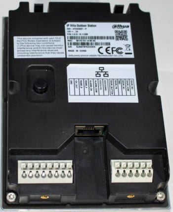 DHI-VTO2202F-P-S2 from Dahua Technology. This outdoor station can make it safer and more comfortable to use. It's easy to use and makes it easier to get in Back Vew