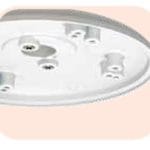DO-WB221 Slide-In Metal Wall Mount For 6" Dome Camera Dimensions Screw Hole