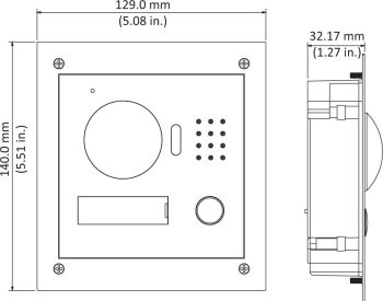 Dahua Technology DHI-VTO2000A-2-S 1.3MP 2-Wire IP Outdoor Video Intercom Station