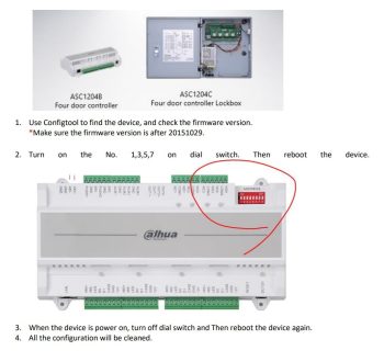 Dahua Technology DHI-ASC1204B RJ45 Four-Door Access Controller