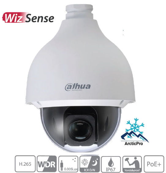 Dahua 50232XANR 2MP H.265+ Outdoor PTZ IP Security Camera with 32x Optical Zoom, Starlight, ArcticPro