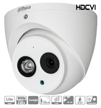 Upgrade your security with Dahua A21CG02, an HDCVI IR camera with 2 megapixels and 2.8mm fixed lens. Enjoy HD video transmission and Smart IR for low-light applications. Durable aluminum construction and IP67 rating for outdoor use. Order now!