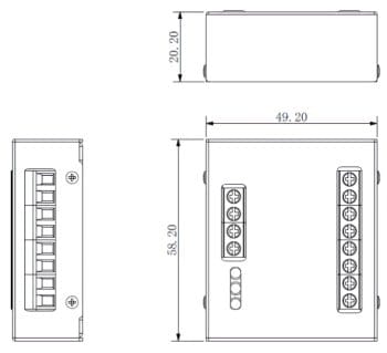 The Dahua Intercom Modular System offers full customization with 2MP outdoor video, door access, call buttons, and more. Easily extend access control functions with the DHI-DEE1010B module Dimensions