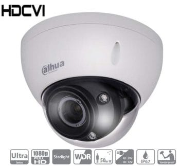 Dahua DH-HAC-HDBW32A1EN-Z the Ultimate 2MP Starlight IR Dome HD-CVI CCTV Security Camera.