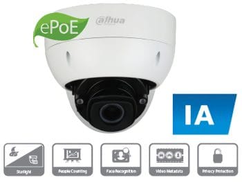 Dahua DH-IPC-HDBW7442HN-ZFR 4MP ePoE Camera with Analytics+ Functions Complex Real-Time People Counting and Perimeter Protection Surveillance. Ideal For Any Lighting Condition and Harsh Environments.
