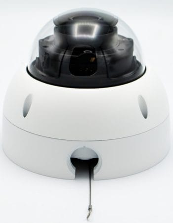 Dahua DH-IPC-HDBW7442HN-ZFR 4MP ePoE Camera with Analytics+ Functions Complex Real-Time People Counting and Perimeter Protection Surveillance. Ideal For Any Lighting Condition and Harsh Environments Side View.