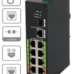 Dahua DH-LR2110-8ET-120 8-Port ePoE Switch Delivers Power and Data Over Long Distances Without Repeaters Or Extra Switches Dahua's Innovative ePoE System Makes It Easy!