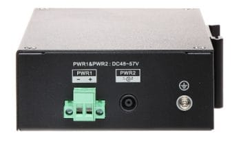 Dahua DH-LR2110-8ET-120 8-Port ePoE Switch Delivers Power and Data Over Long Distances Without Repeaters Or Extra Switches Dahua's Innovative ePoE System Makes It Easy Back View!