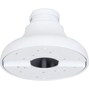 Dahua DH-PFA109 is a White Aluminum Alloy Mount Bracket for Dahua Cameras. Support Up To 2.20 Lb. And Works in Extreme Temperatures Bottom View.