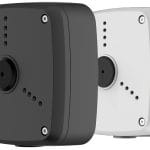 Dahua DH-PFA122 Waterproof Aluminum Black or White Junction Box for Outdoor Use, Compatible with Dahua A42AC2Z-B 4MP CVI Bullet Cameras. Max Load Capacity 6.6 Lb. (2.99 Kg). IP66 Rated.