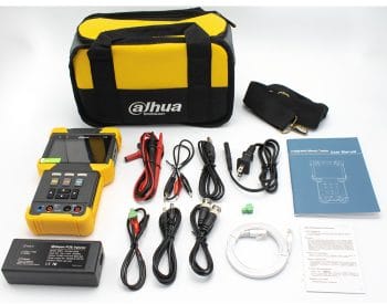 Dahua DH-PFM900-E is an Easy-To-Use Security Tester with A 4-In IPS Screen, QWERTY Keyboard, And Dual Codecs. Get The Most Out of Your Surveillance System With POE+ And 12 VDC Power Output Content