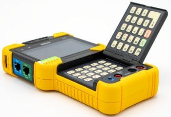 Dahua DH-PFM900-E is an Easy-To-Use Security Tester with A 4-In IPS Screen, QWERTY Keyboard, And Dual Codecs. Get The Most Out of Your Surveillance System With POE+ And 12 VDC Power Output Keyboard.