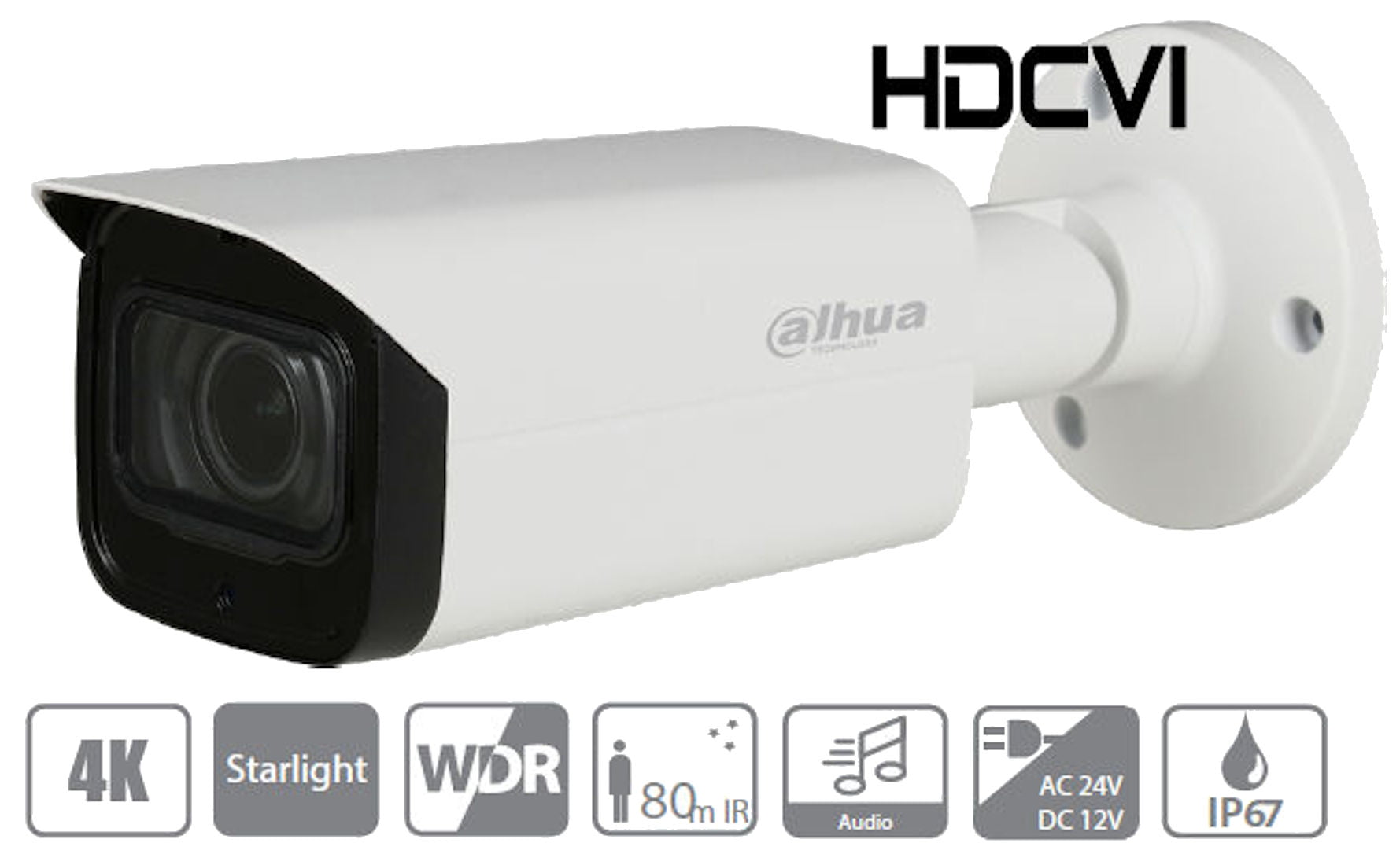 Dahua Technology A82AF53 8MP Outdoor HD-CVI Bullet Camera with Night Vision