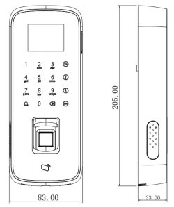 Dahua Technology DHI-ASI1212D Water-proof Fingerprint Standalone 