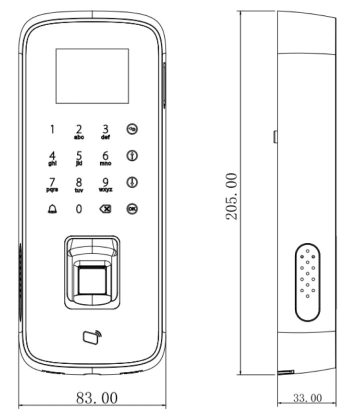 Dahua Technology DHI-ASI1212D Water-proof Fingerprint Standalone 