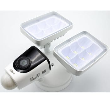 IPC-L26N Wi-Fi Floodlight Camera H.265 Active Alarm 2MP Network Wireless 2-Way Talk Smartphone Remote View and Playback IP65 Side View