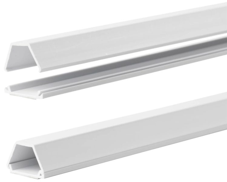 Enhance the look of your space with the TC-WTC6WE Self-Adhesive cable duct. Perfect for hiding cables in homes, offices, and more. Blend seamlessly with your décor Assembly View.