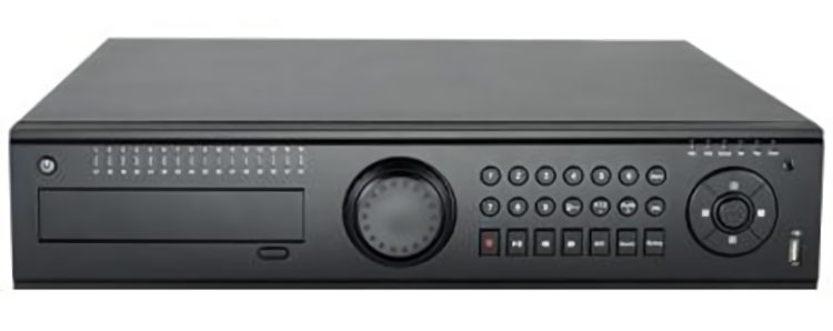 Eyemax NVST-TX216-32, a 32-channel NVR with advanced SOC technology for high-definition recording on every channel for IP cameras up to 3MP with 16 channel PoE Input Front View